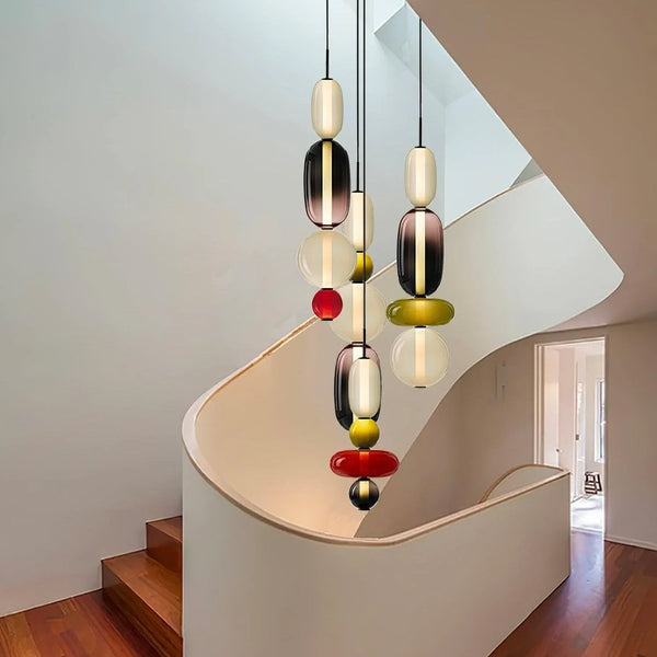 Vesa Nordic Kanderad Glas Pendellampa