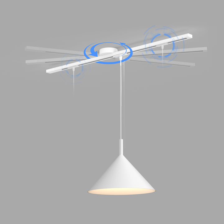 360 Rotation Movable Ceiling Rail for Pendant Light – At Ease Home Life