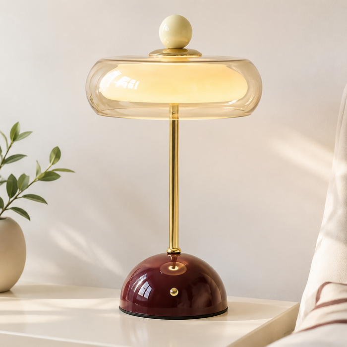 Calie Memphis Glass Bauble Touch Table Lamp